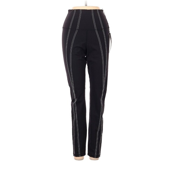 CARBON38 Black Contrast Stitch High Rise 7/8 Leggings - S